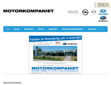 Tablet Screenshot of motorkompaniet-aol.se